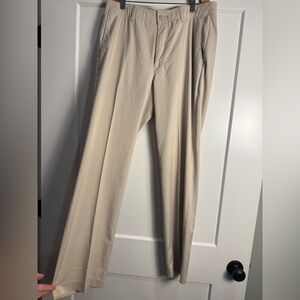 PGA Tour Golf Pants Khaki Elastic Waist